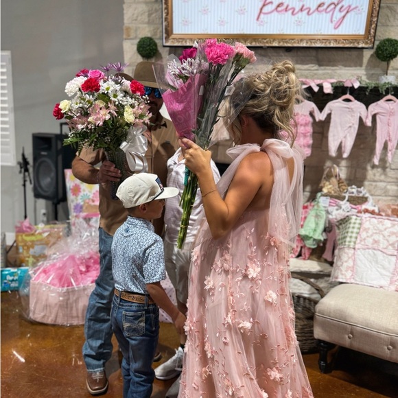 Hello Molly Blush Floral Maxi Dress - Picture 4 of 4